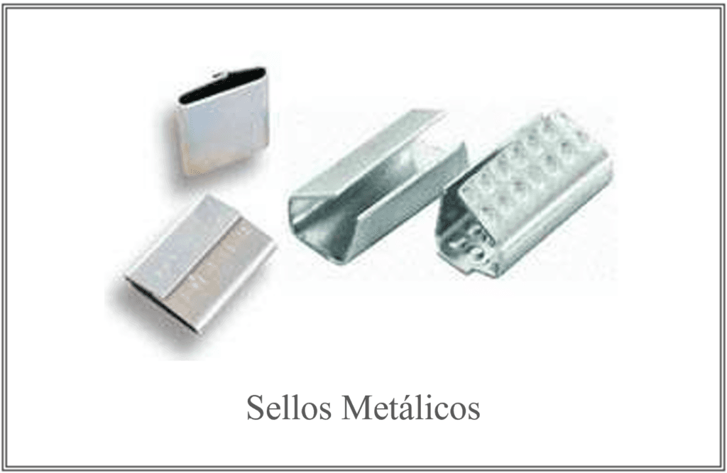 Sellos metálicos de acero galvanizado para zuncho plástico